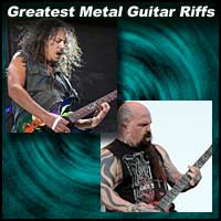 metal guitarists Kirk Hammett, Kerry King