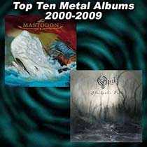 Leviathan by Mastodon and Blackwater Park by Opeth album covers