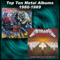 The Number of the Beast and Master of Puppets album covers