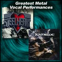 album covers for Steelheart and Kamelot