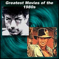 Images from the movies Raging Bull and Raiders of the Lost Ark