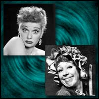 Comedic Actresses Lucille Ball and Carol Burnett