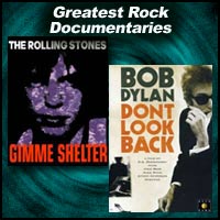 DVD covers for Gimme Shelter and Don't Look Back