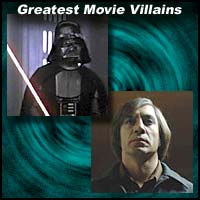 Movie villains Darth Vader and Anton Chigurh
