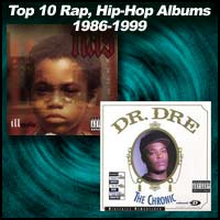 Rap albums Illmatic and The Chronic