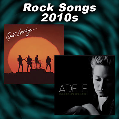 Greatest Rock Songs Of The 2010s with Old Town Road (Remix) and Rolling In The Deep single covers