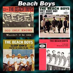 Beach Boys record single covers in 4 pictures