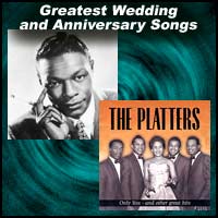 Singers Nat 'King' Cole and the Platters