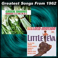record cover art for Green Onions by Booker T. & the MG's and The Loco-Motion by Little Eva
