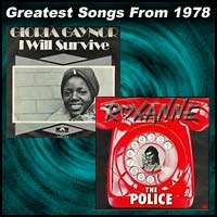 record cover art for I Will Survive by Gloria Gaynor and Roxanne by the Police