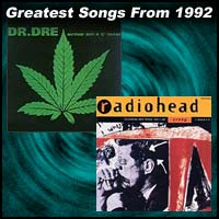 record cover art for Nuthin' But a G Thang by Dr. Dre and Creep by Radiohead