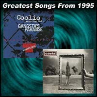 record cover art for Gangsta's Paradise by Coolio and Wonderwall by Oasis