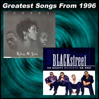 record covers for Killing Me Softly by The Fugees by The Verve and No Diggity by BLACKstreet