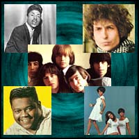 Little Richard, Bob Dylan, Rolling Stones, Fats Domino and the Supremes