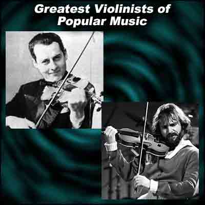 Violinists Stéphane Grappelli and Jean-Luc Ponty