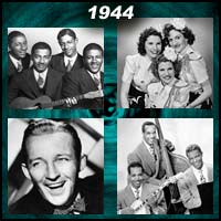 recording artists Mills Brothers, Bing Crosby, Andrews Sisters, and King Cole Trio