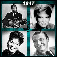 recording artists T-Bone Walker, Jo Stafford, Mahalia Jackson, and Frankie Laine