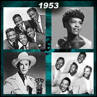 recording artists Drifters, Hank Williams, Orioles, and Faye Adams