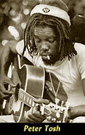 Reggae musician Peter Tosh