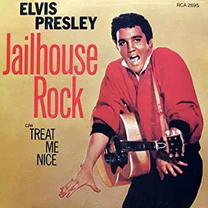 Jailhouse Rock by Elvis Presley single record sleeve