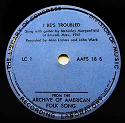 Blues record I  Be's Troubled