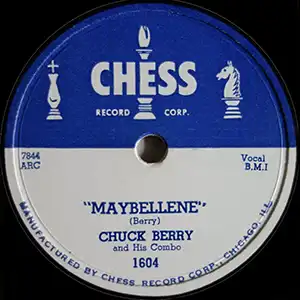 Maybellene, Chuck Berry 45rpm record lable