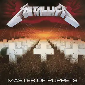 record artwork for Master of Puppets