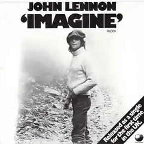Imagine by John Lennon U.K. single cover