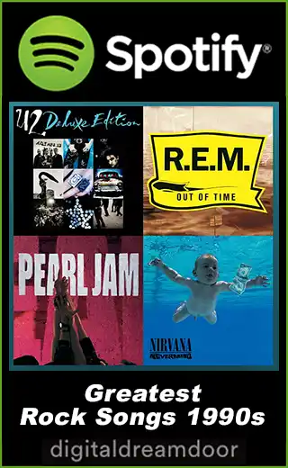 Spotify 1990s rock songs playlist link